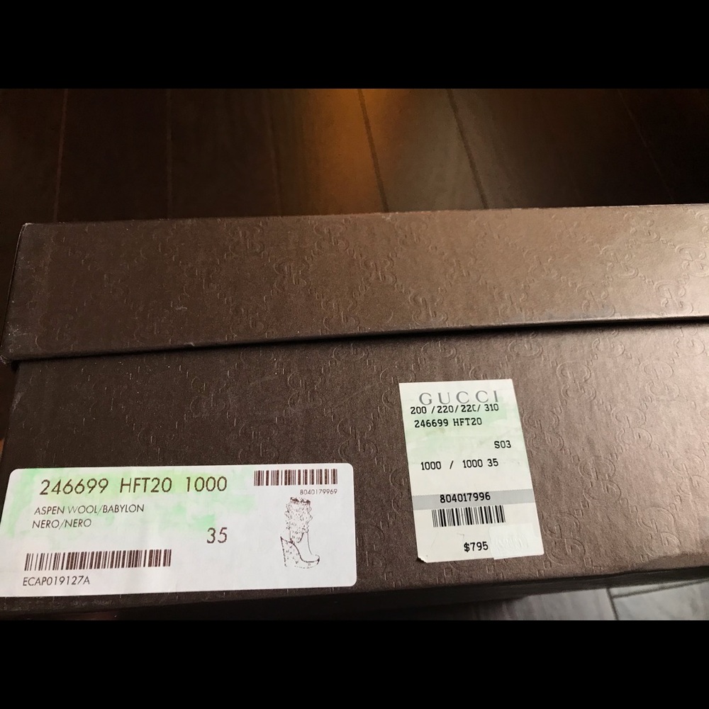 NEW Gucci size 35 Aspen Wool Babylon boots - Picture 9 of 10